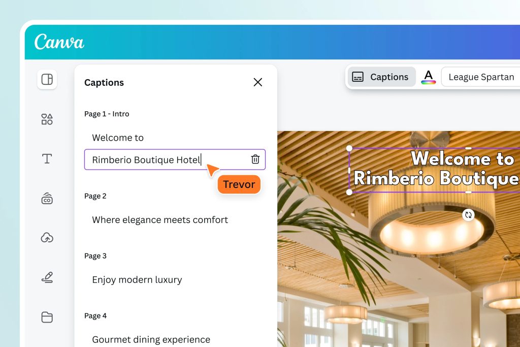 Canva Caption Image