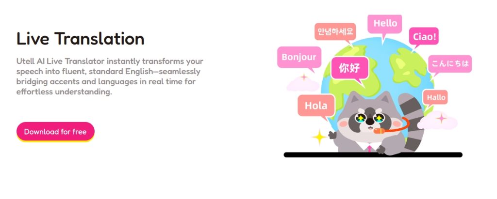 Utell AI Live Translation