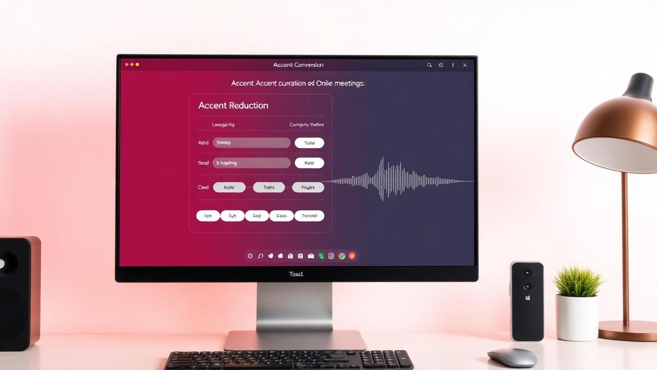 Accent conversion and real-time translation interface for GoTo Meeting online meetings